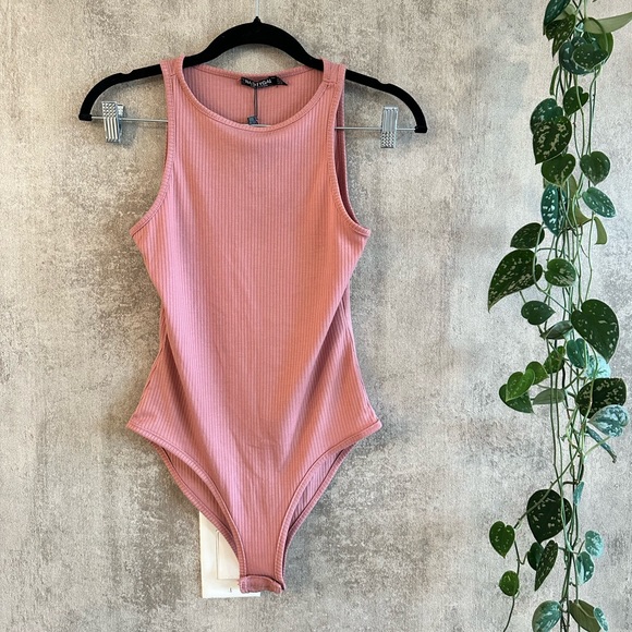NastyGal Pink Bodysuit - Picture 1 of 3